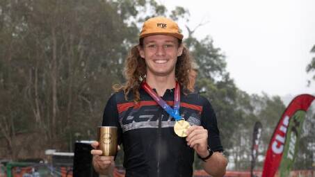 Tom Jenkins triumphed at the Australian Triathlon National Championships in Queensland. Picture by Jeff Kingston, Snapshot Images & Photography