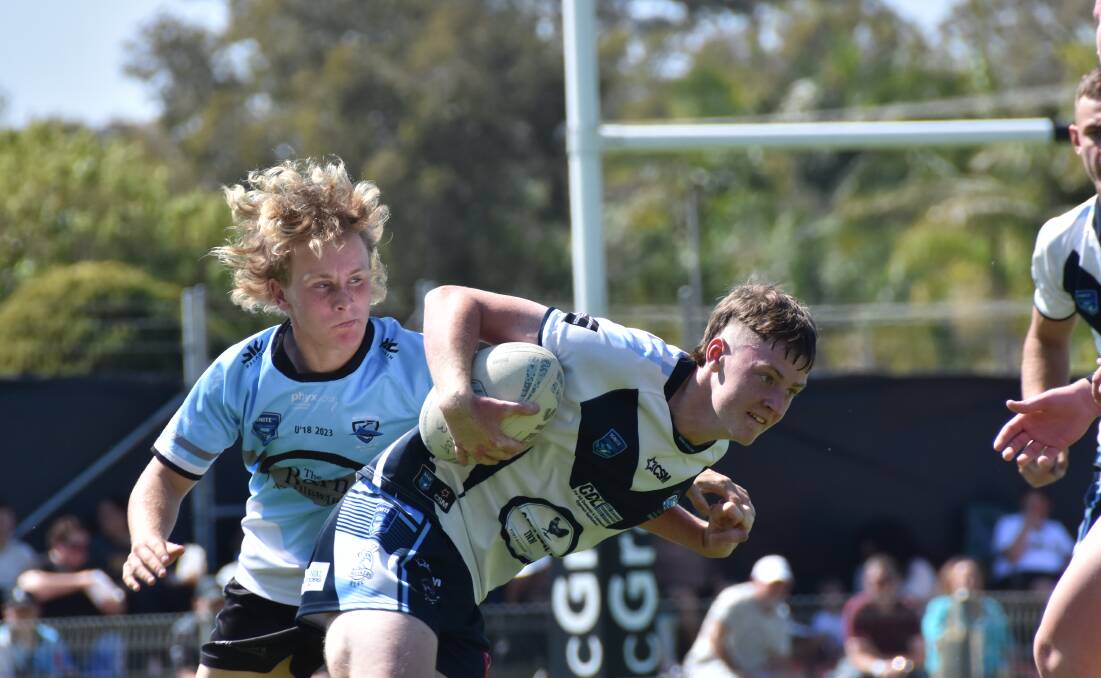 Port Macquarie Sharks defeated Port City Breakers in the 2023 Group 3 Rugby League under-18's grand final. Pictures by Mardi Borg
