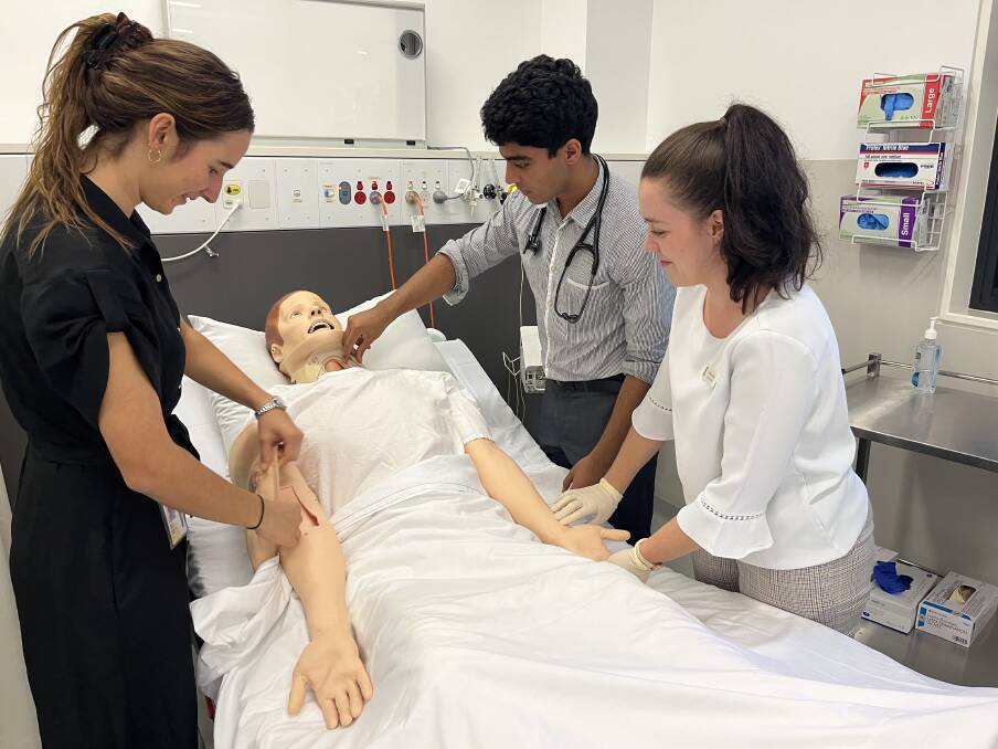 Medical students in the simulation lab. Picture supplied / UNSW