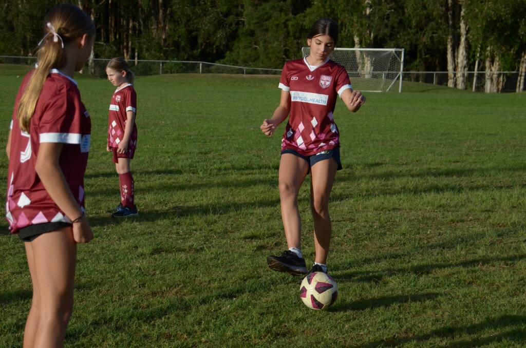 Under 16s player Zara Alexopoulos said it was nice to see that other girls wanted to play football. Picture by Emily Walker