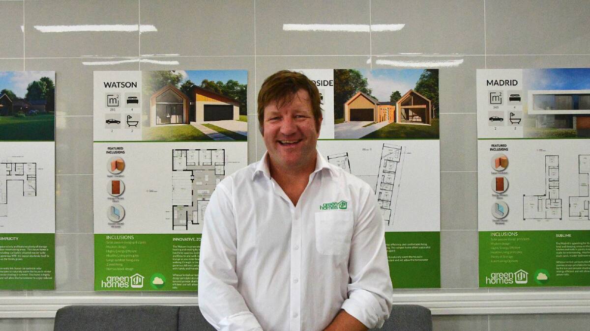 Mathias Blume at the Green Homes opening in Port Macquarie. Picture by Abi Kirkland