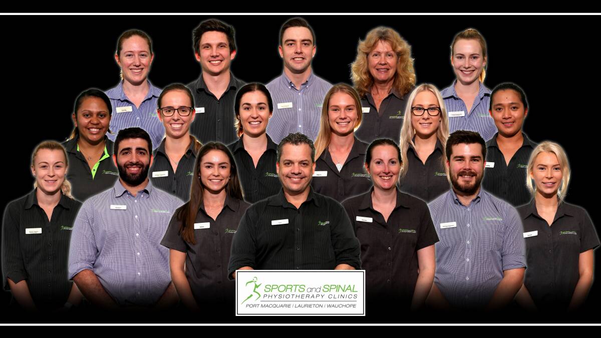 NOMINEE: Sports and Spinal Physiotherapy Clinics are nominated in the Personal Wellbeing category of the 2017 Greater Port Macquarie Business Awards.

