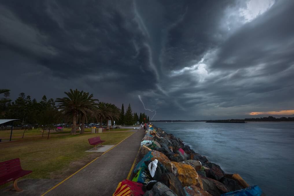 Storm front: Port News photographer Ivan Sajko snapped this excellent storm image. 