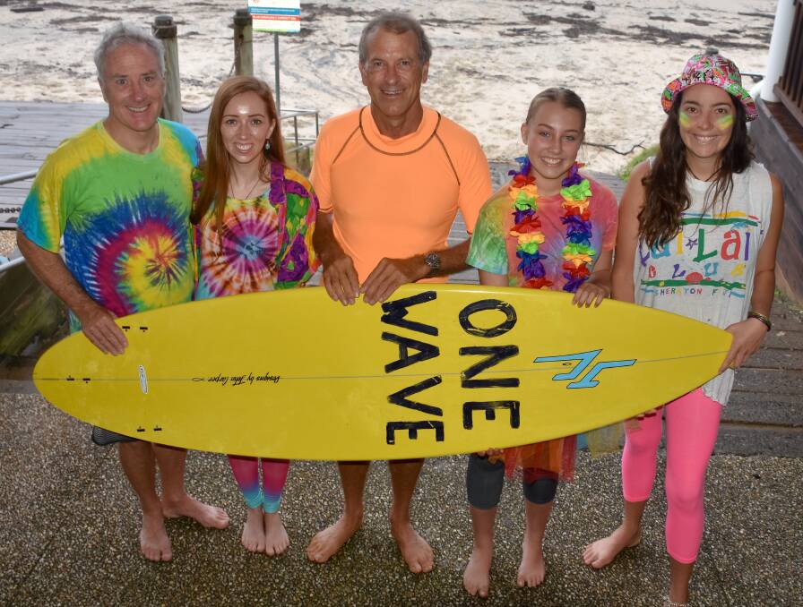 Onewave: Greg Trembath, Jess Trembath, Ken Blacker, Charlotte Burley and Karen Fulton want you to join them on Flynns Beach for Friday's Onewave event.