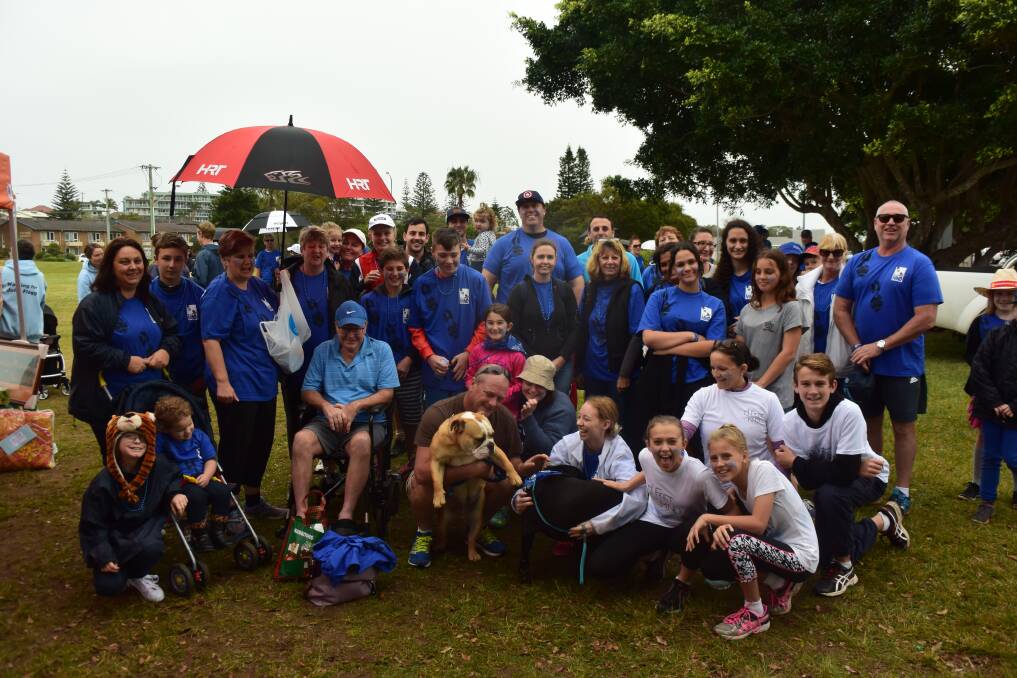 Hundreds turned out to support MND's fundraising walk on Sunday.