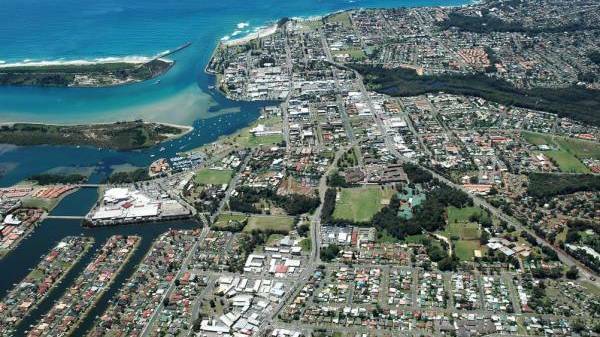 June decline: Port Macquarie experienced a 1.3 per cent decline in the median house price for the June quarter. Pic: Aerial photo www.hydrophotographics.com.au