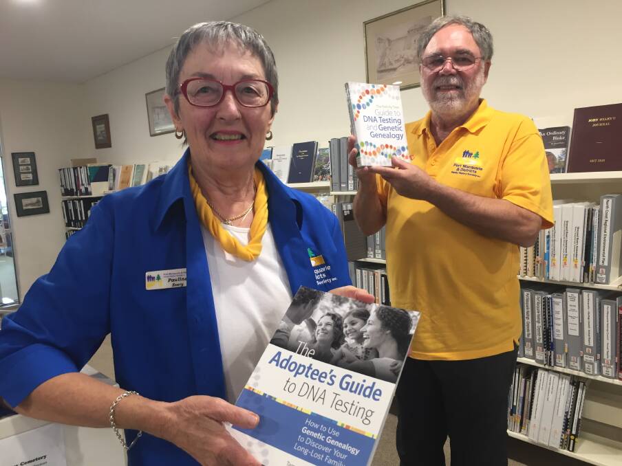 Who are you?: Port Macquarie and Districts Family History Society publicity officer Pauline Every and DNA group convener Ken Hunt are looking forward to the May 4 DNA for beginners seminar.