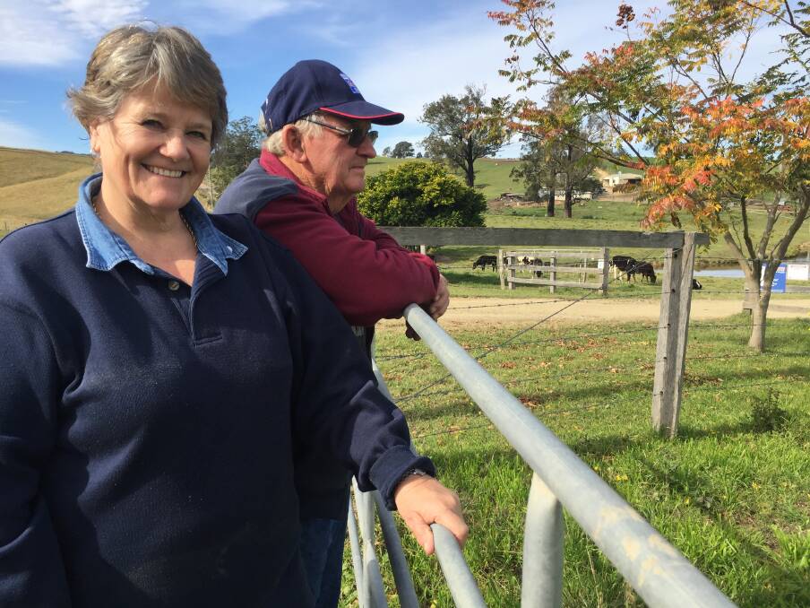 Love the farm: Sarah and Michael Hargy on their Upper Rolland Plains property, Glencoe.