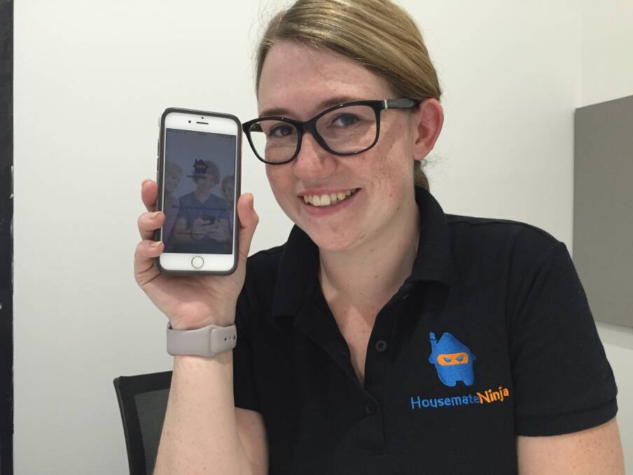 Housemate finder: Port Macquarie's Kellee Morgan has developed an app to help connect potential housemates.