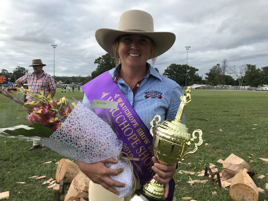 Sad day: 2019 Wauchope Showgirl winner Kimberley Tout was a finalist at the Sydney Royal Easter Show.
