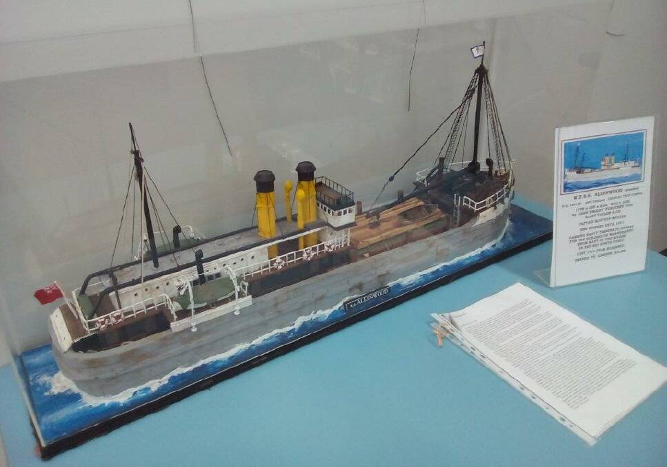 On display: Douglas Vale member Ian Goulding, will have a display of timber model ships at the open day on January 20.