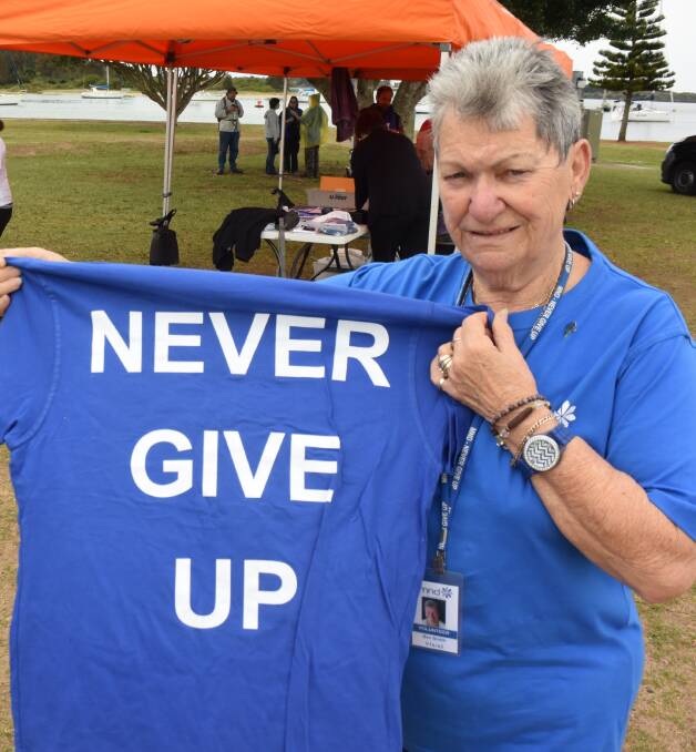 Local champion: Bev Smith founded the Motor Neurone Disease fund raising walk in Port Macquarie six years ago.