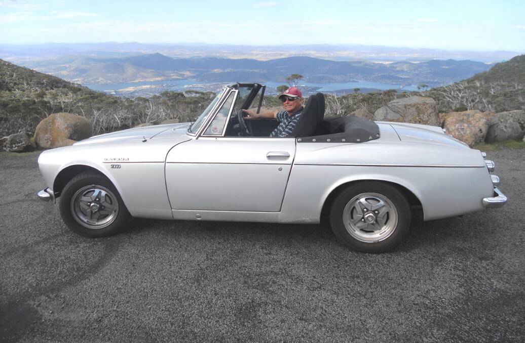Datsuns galore: Steve Naudi and his 1968 Datsun 2000 will be heading to Port Macquarie for the annual National Championships on March 24. Photo: supplied