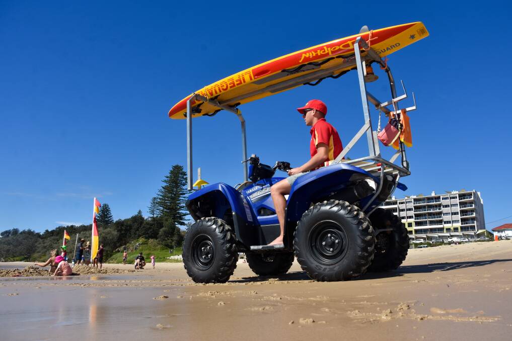 On the look out: Australia Lifeguard Services supervisor James Turnham.