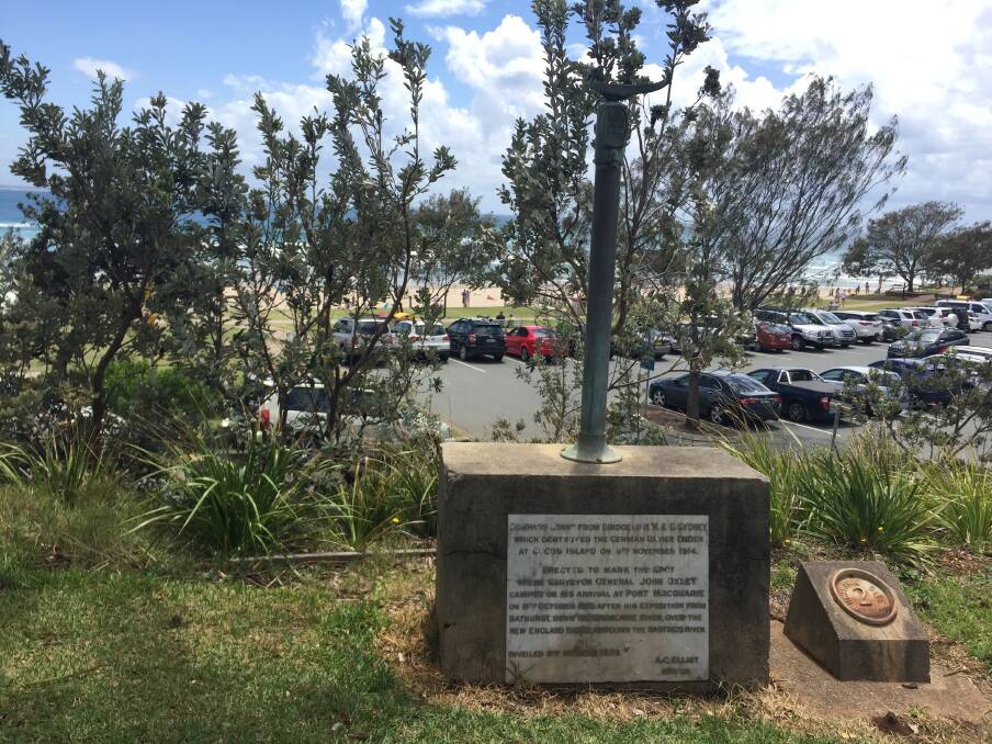 Gone for now: Port Macquarie-Hastings Council says it will move the John Oxley monument to a new area for the 2018 bicentenary celebrations.
