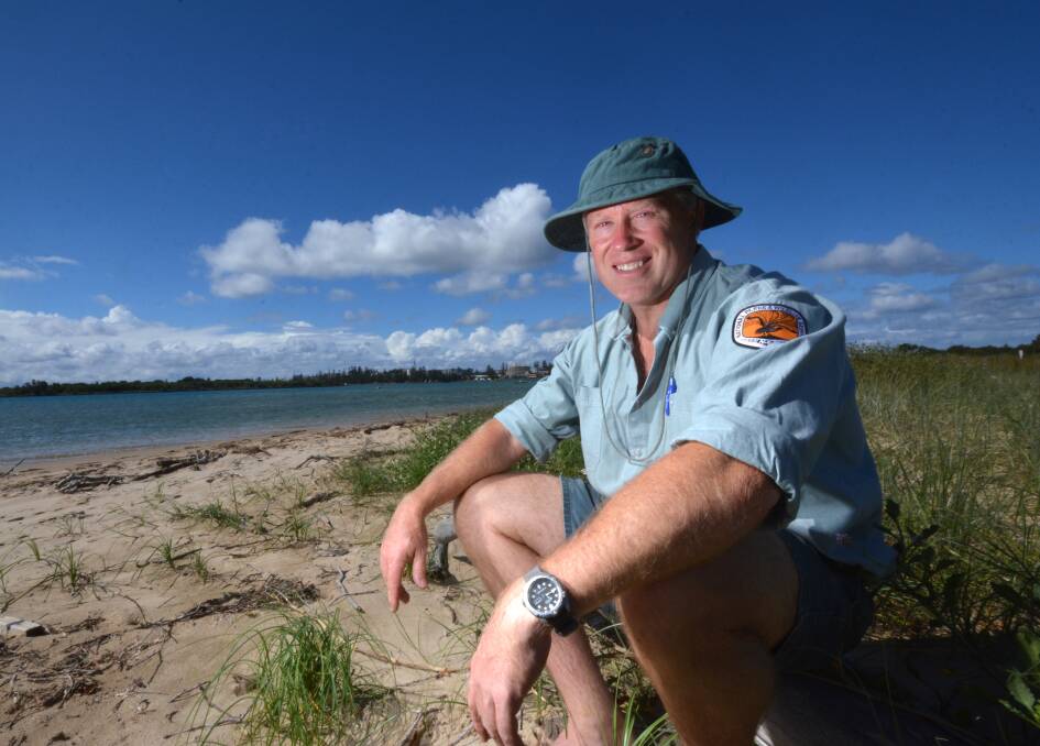 Great office: National Parks and Wildlife Service's Andy Marshall.