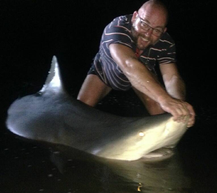 Tony Lenthall joked he could give up fishing now he's caught his dream shark ... but he won't.
