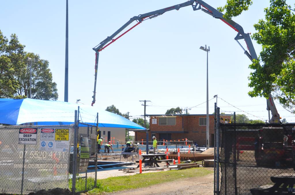 Work at Wauchope pool continues and it's due to re-open in early January.