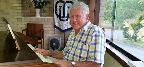 Rejoice in the Lord: Col Currey has enjoyed his 40 years playing the organ at Wauchope's Anglican church, and he will still play at Bundaleer Nursing Home.