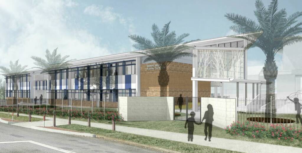 Artist's impression of the planned new school building.