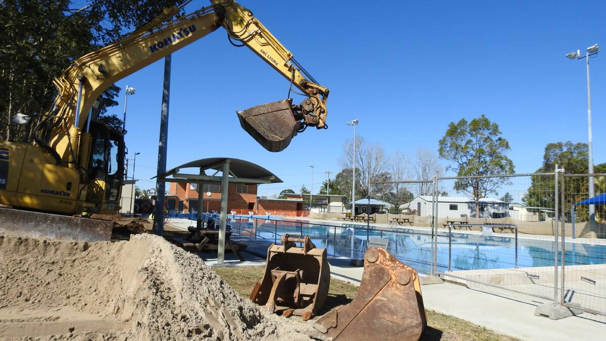 Pool upgrade works continue