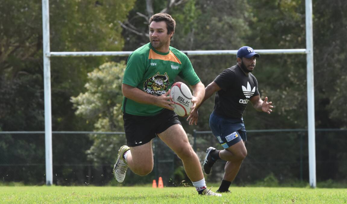 Eyes up: The Andrew West and Glen Littler centre combination will continue at this weekend's NSW Country Championships. Photo: Ivan Sajko