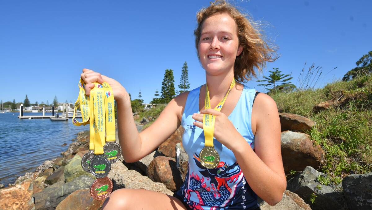 Medal haul: Port Macquarie paddler Tayla Coubrough emerged from the national titles with five medals. Photo: Ivan Sajko