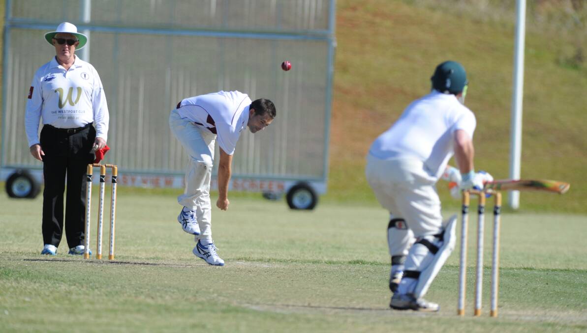 Consistent: James Terrett was again in amongst the wickets in Macquarie Hotel's win over Port City Leagues Magpies. Photo: Ivan Sajko
