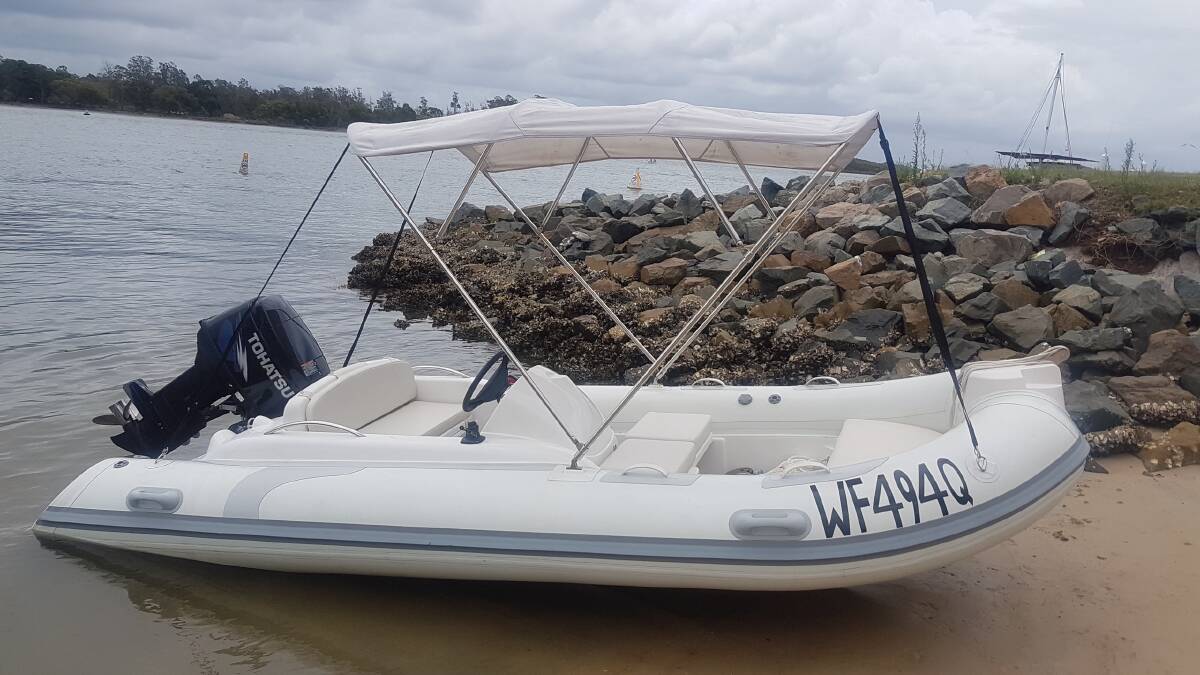 New addition: Port Macquarie Sailing Club's new rescue boat will look after the fleet of a weekend.