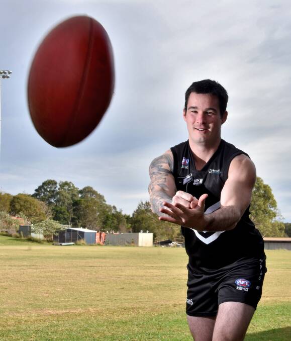 Double century: Port Macquarie Magpie Luke Long plays his 200th game for the club on Saturday. Photo: Matt Attard.