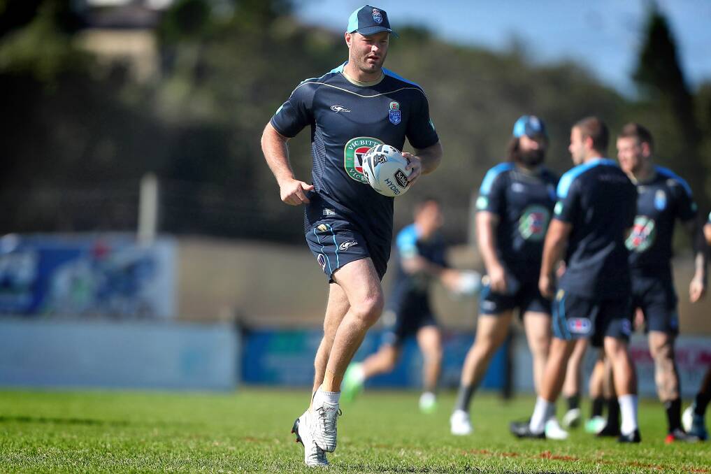 Blue to the bone: Boyd Cordner will lead the
Blues onto Suncorp Stadium on Wednesday
night. Photo: Getty Images