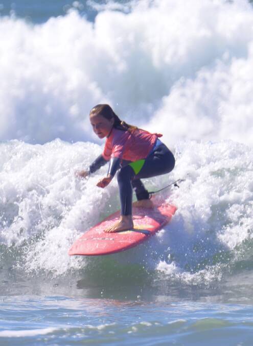 Stand up: Kiara Newman participates in the under 12 division last year.