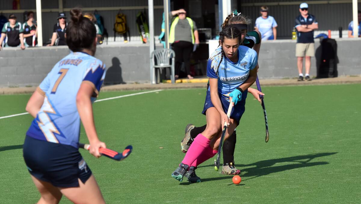 Classy player: Tacking Point Thunder's Annika Toohey goes for a run in their A-grade women's grand final win on Saturday. Photo: Ivan Sajko