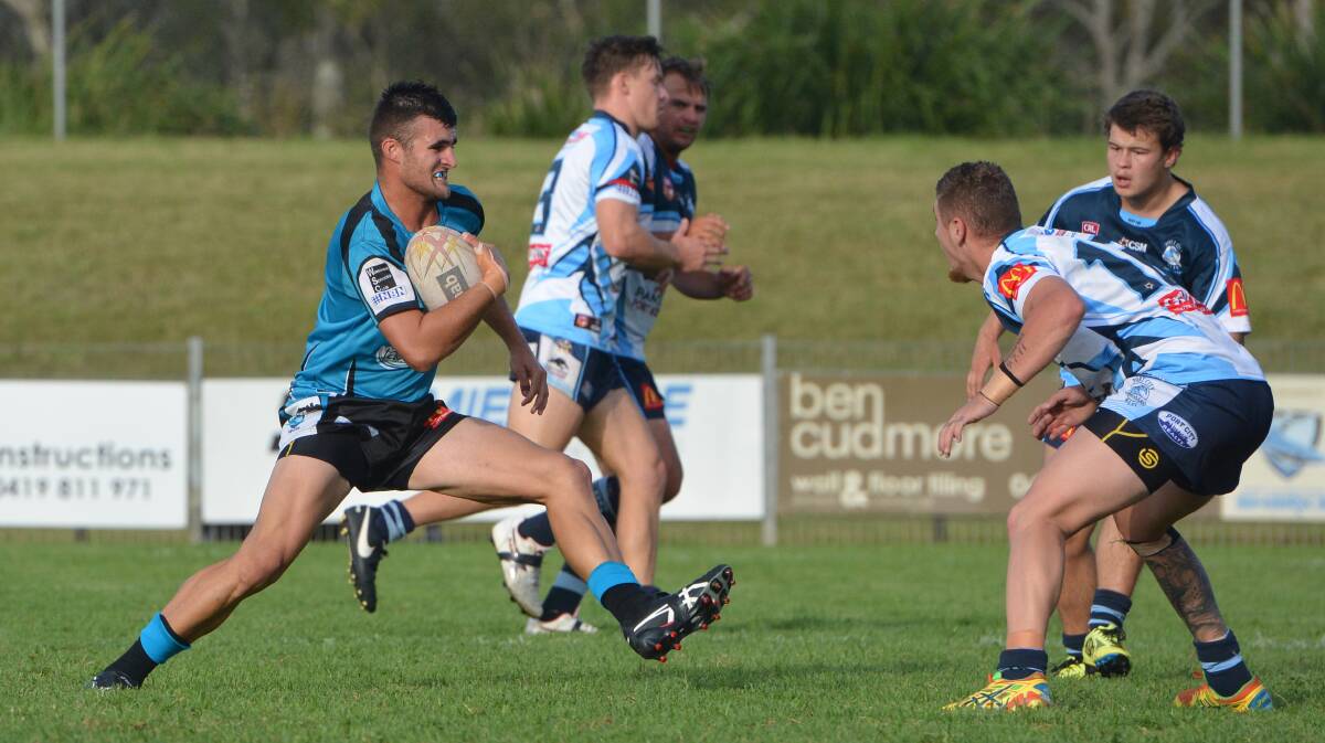 Taking it up: Ethan McKenna has been a consistent performer for the Sharks this season. Photo: Ivan Sajko