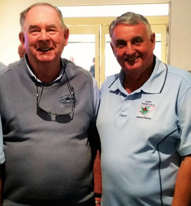 Winners: Wauchope men’s veteran golfers Warren Leece and Gary Smith.