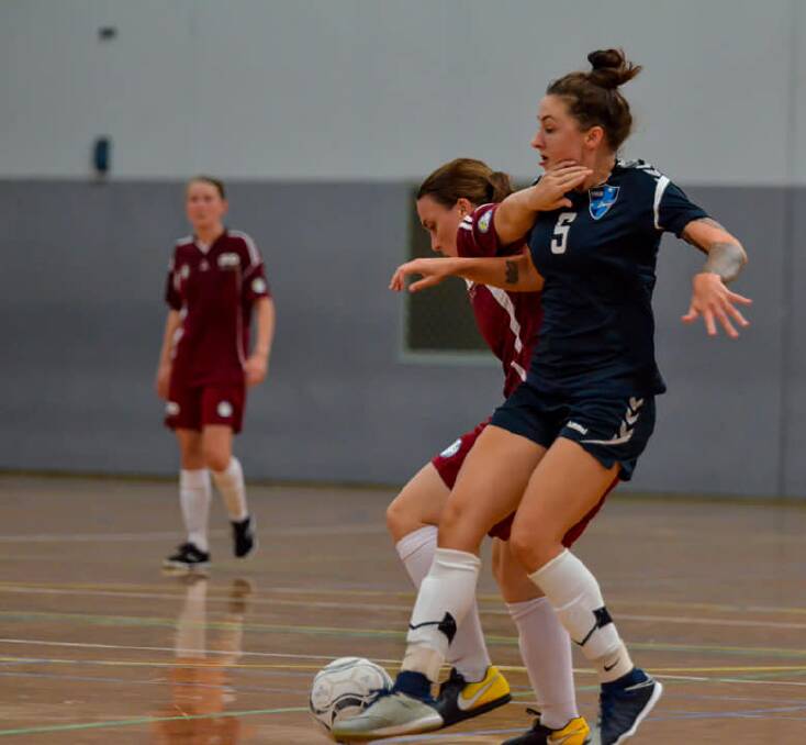 Shannon Day in action on the futsal court. Photo: supplied
