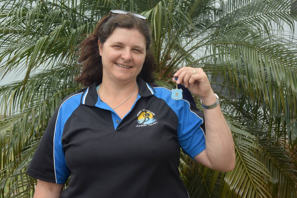 Recognised: Melinda Cotter was awarded the Rod Wise Medal at the NSW Touch Blues Awards in Sydney last week.