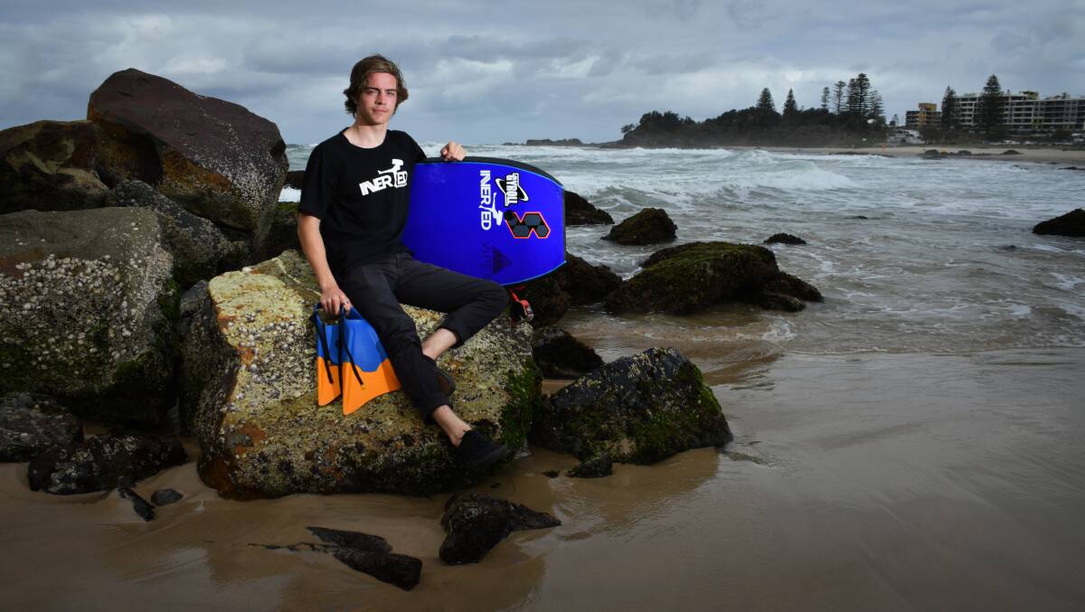 For Zac: This weekend's David "Goose" Gosby memorial has special meaning for Port Macquarie bodyboarder Shayden Schrader. Photo: Ivan Sajko