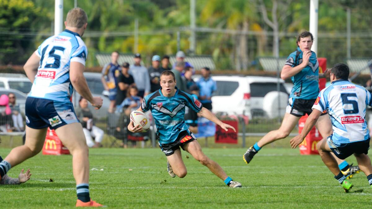 Off and running: Mitch Wilbow had his first run on Saturday in Coffs Harbour since last year's grand final. Photo: Ivan Sajko
