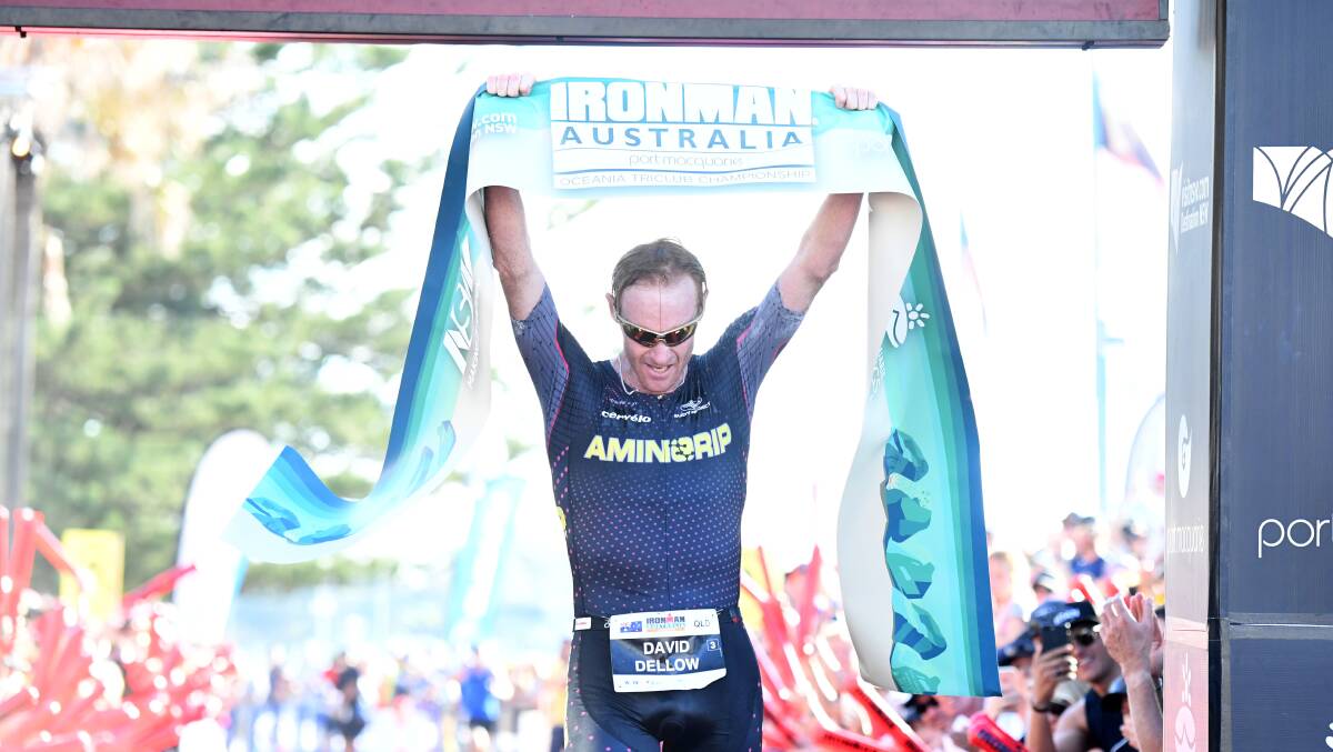 Back again: Defending champion David Dellow will return to Ironman Australia Port Macquarie on May 6. Photo: supplied