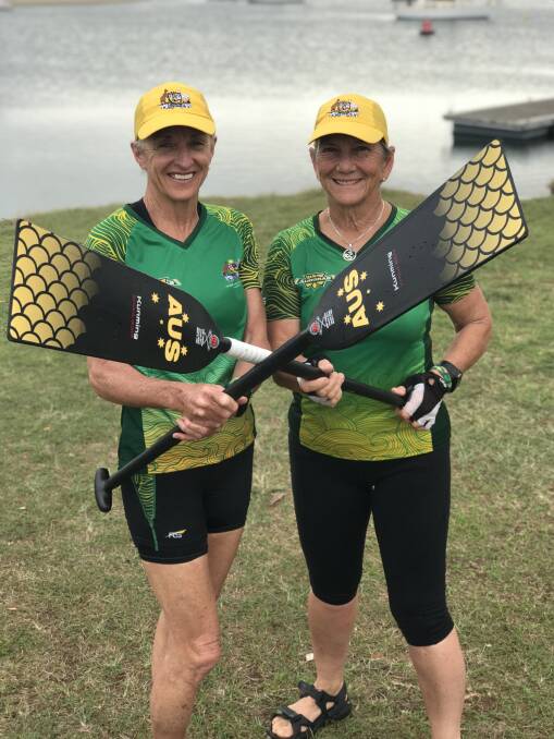 Off to China: Port Macquarie paddlers Glenys Cummings and Merche Benson are off to the world championships. Photo: Matt Attard