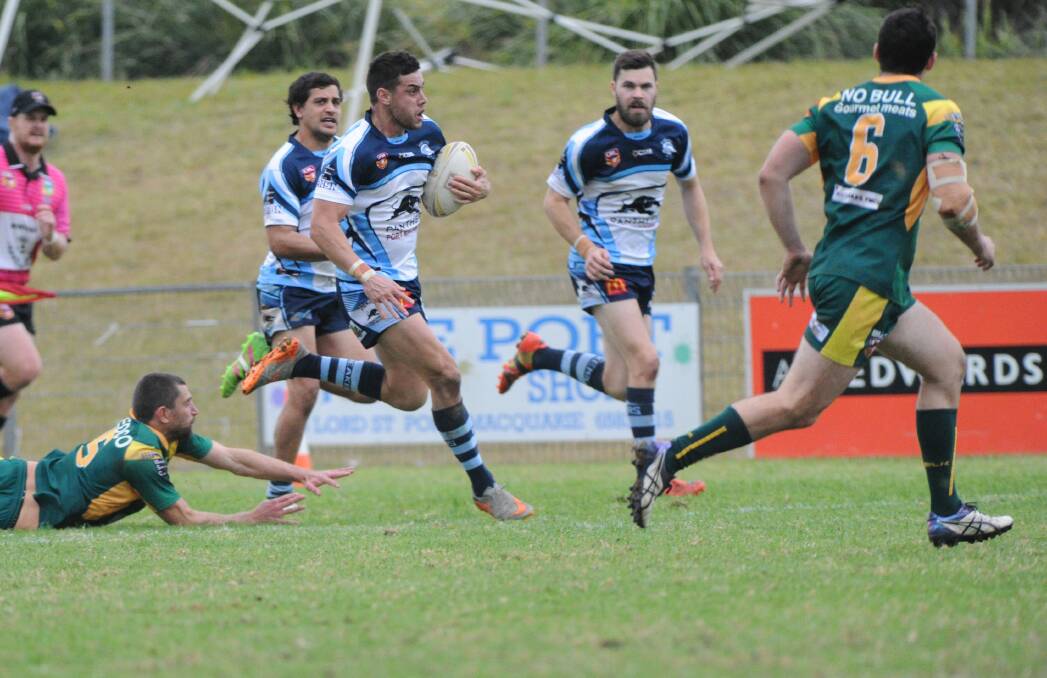 On song: Fullback Cody Robbins is scoring tries with ease. Photo: Ivan Sajko