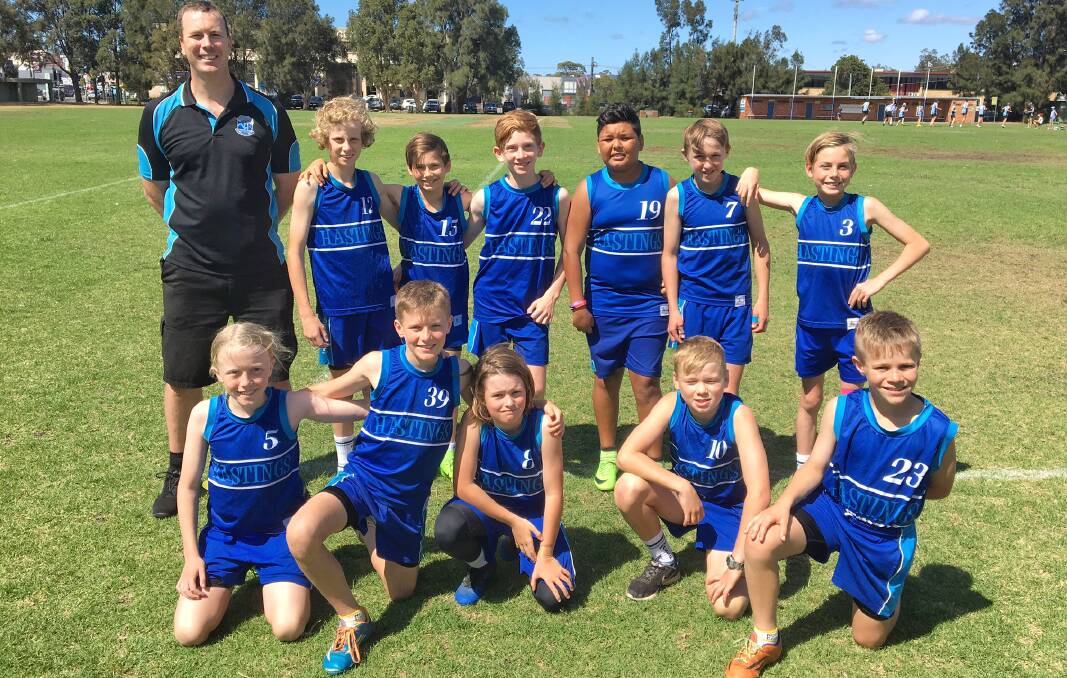 So close: Hastings Public School bowed out of the PSSA touch football state finals in Sydney on Monday. Photo: supplied