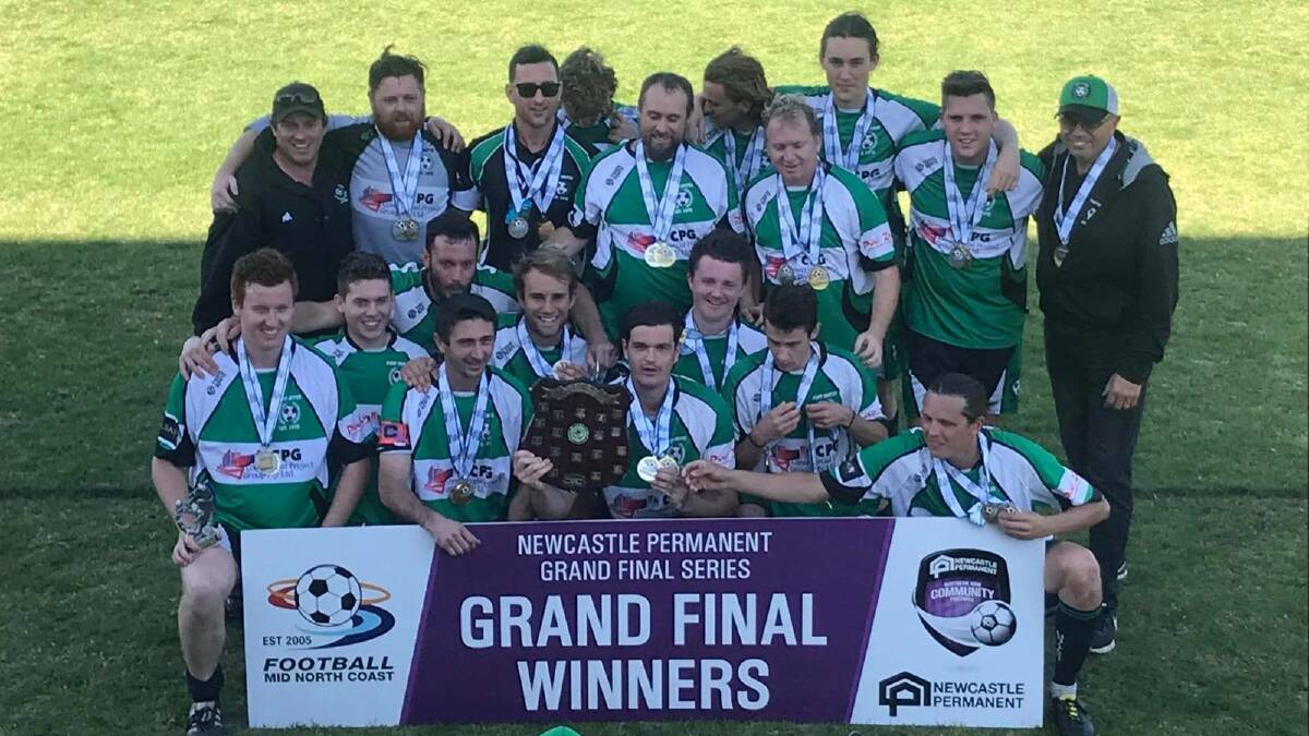 Victors: Port United took out the reserve grade title with a hard-fought 2-1 extra-time win over Wallis Lake on Saturday. Photo: supplied