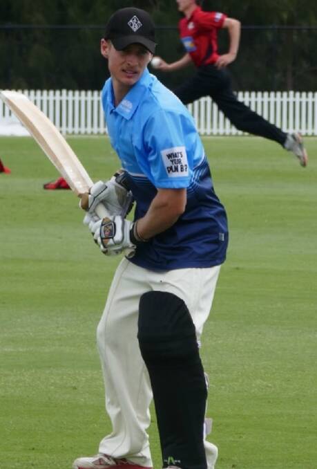 Cutler warms up before playing for NSW 2nd X1 against Canterbury NZ