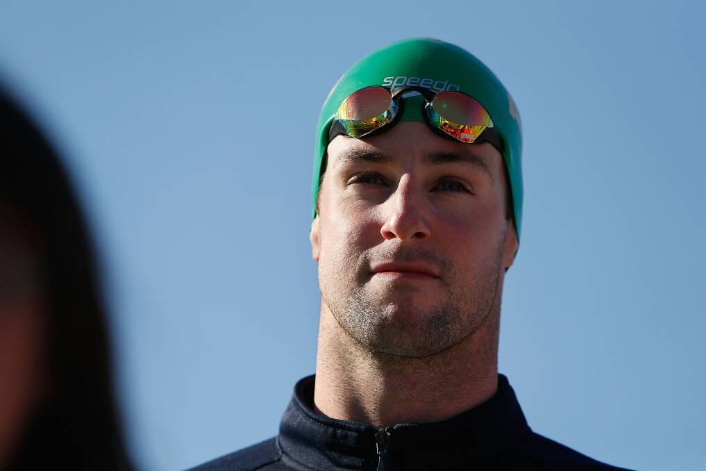 James Magnussen of Australia walks to the start of the 100m freestyle during day three of the 2016 Arena Pro Swim Series at Santa Clara at George F. Haines International Swim Center on June 5, 2016 in Santa Clara, California. (Photo by Lachlan Cunningham/Getty Images)