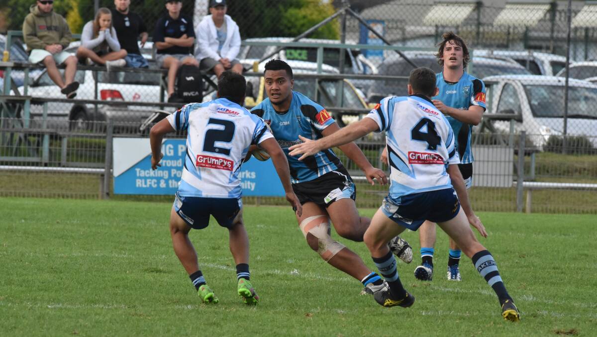 More ball please: Port Sharks coach Wayne Grant wants his halves to give centre Charley Faatoia more of the ball. Photo: Ivan Sajko