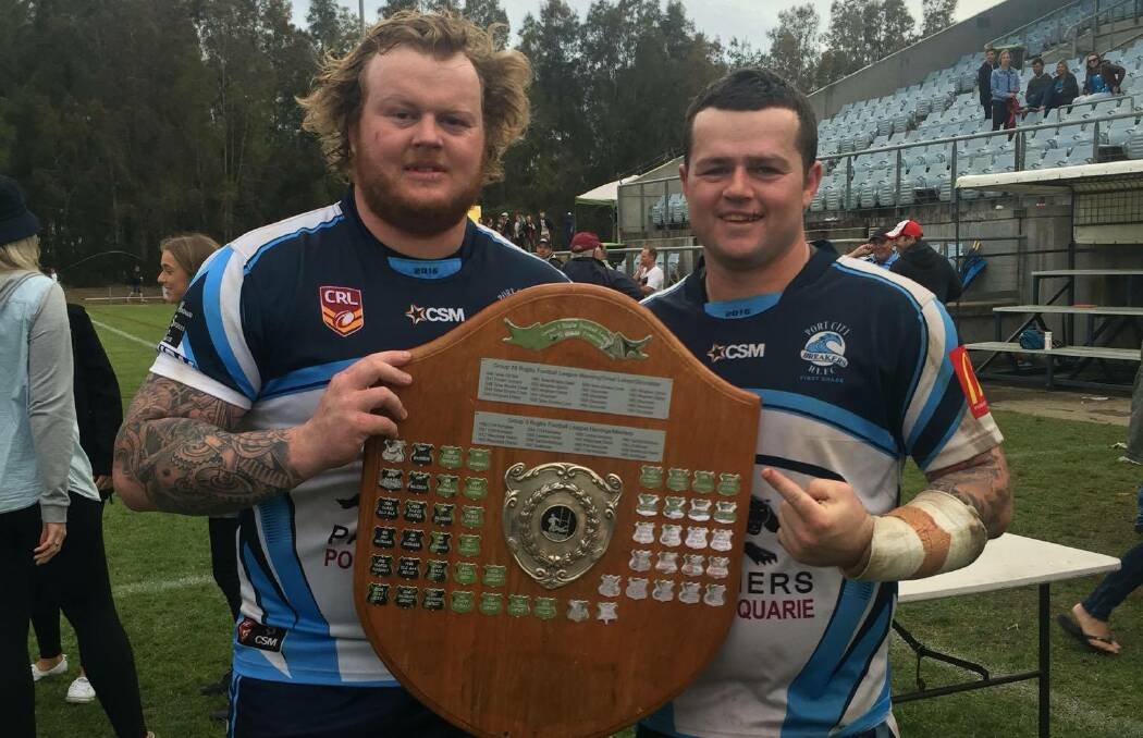 Combined effort: Ethan and Josh Hyde won their first premiership together as brothers in Sunday's 26-6 grand final win. Photo: Facebook