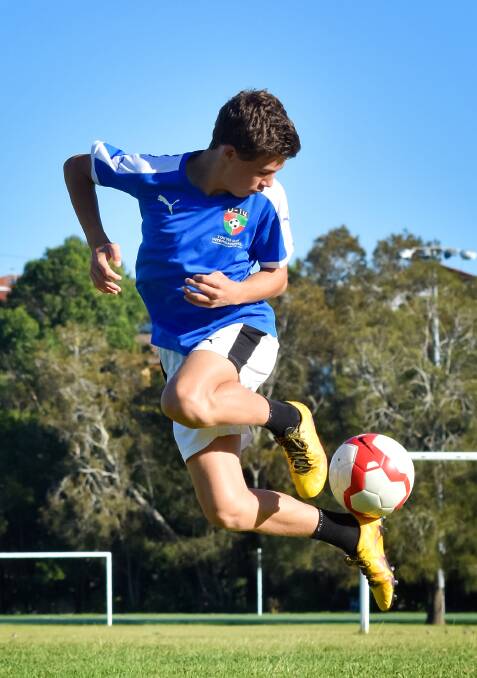 Overseas trip: Luke Townsend will head to Tokyo with New South Wales at the Tokyo under-14 International Youth Football Tournament. Photo: Ivan Sajko