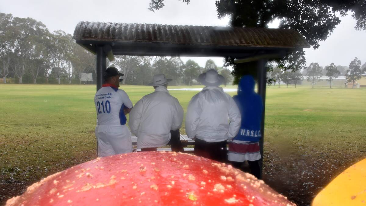 Soggy outlook: The first grade match between Wauchope RSL and Port City Leagues Magpies was washed out. Photo: Ivan Sajko